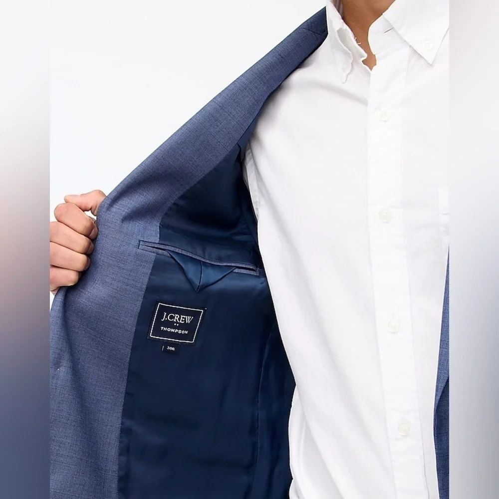 J Crew Slim-fit Thompson worsted wool suit jacket G1730